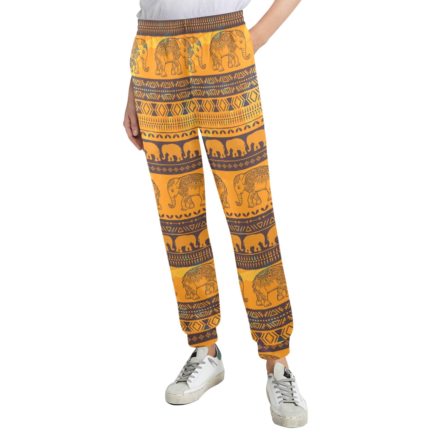 Elephant Aztec Women's Casual Track Pants