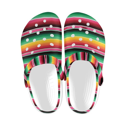 Mexican Blanket Classic Print Pattern Unisex Clogs Shoes