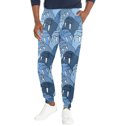 Walrus Pattern Print Design 01 Men's Casual Track Pants
