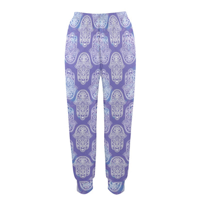 hamsa Design Print Pattern JJ0320 Women's Casual Track Pants