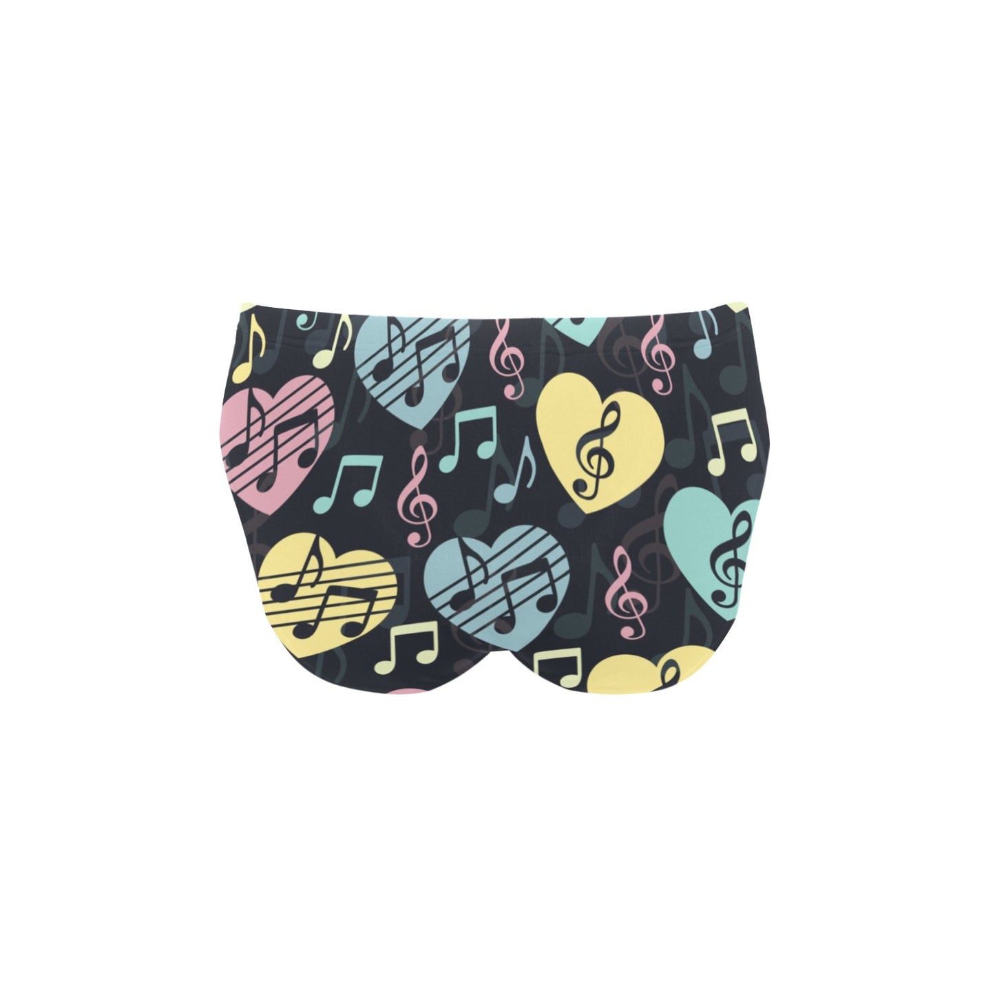 Music note Pattern Print Design A03 Men's Swimming Briefs