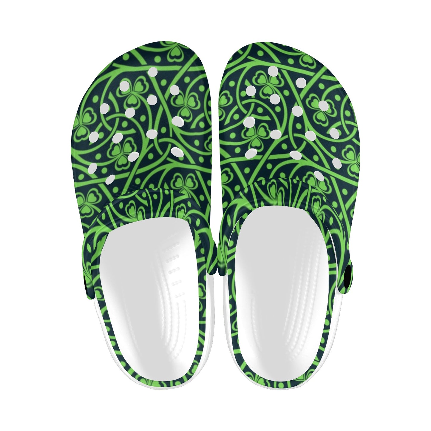 Shamrock Themed Print Unisex Clogs Shoes