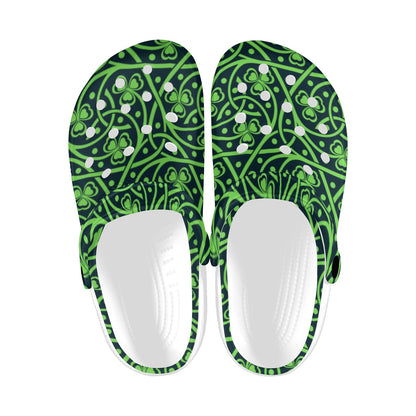 Shamrock Themed Print Unisex Clogs Shoes
