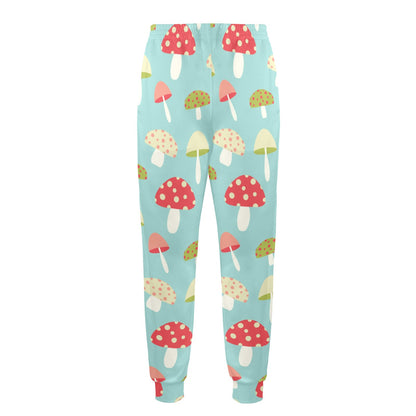 Mushroom Pattern Print Design A01 Men's Casual Track Pants