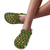 African Geometric Print Pattern Unisex Clogs Shoes