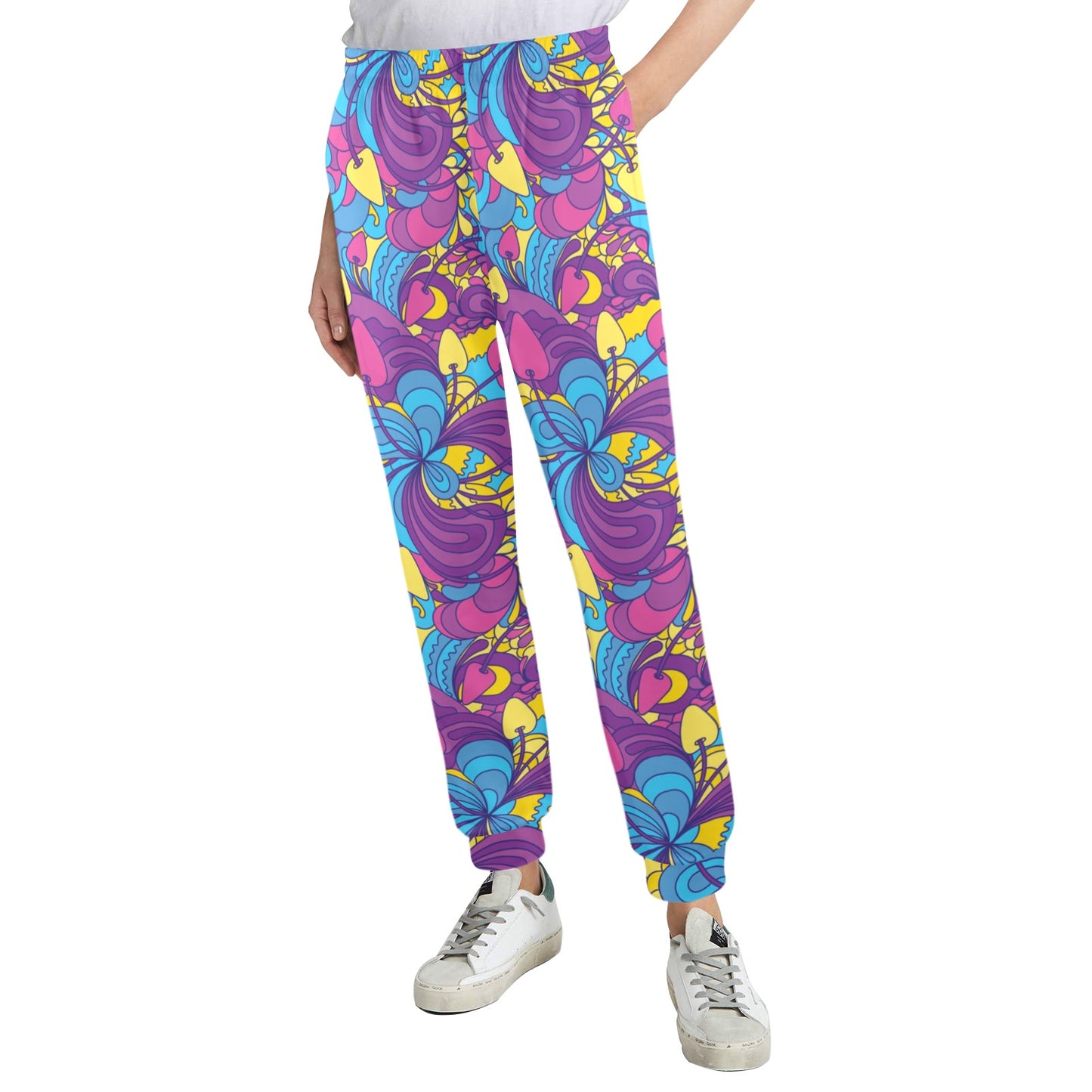 Psychedelic Mushroom Pattern Print Design A03 Women's Casual Track Pants