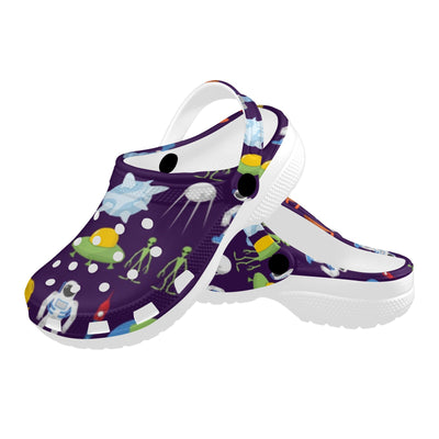 Alien Astronaut Planet Unisex Clogs Shoes