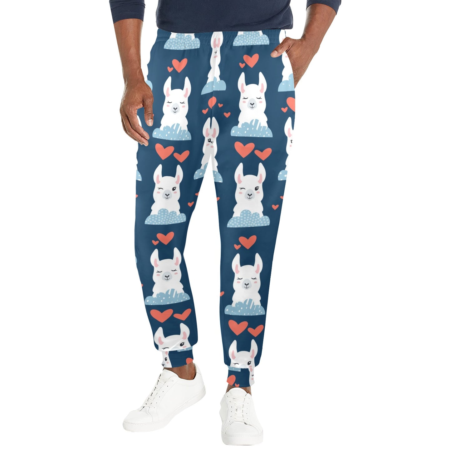 Alpaca Love Pattern Print Design 05 Men's Casual Track Pants