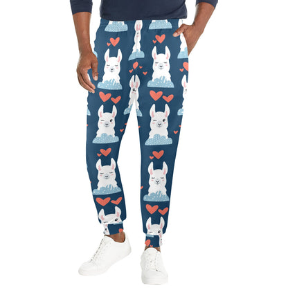 Alpaca Love Pattern Print Design 05 Men's Casual Track Pants