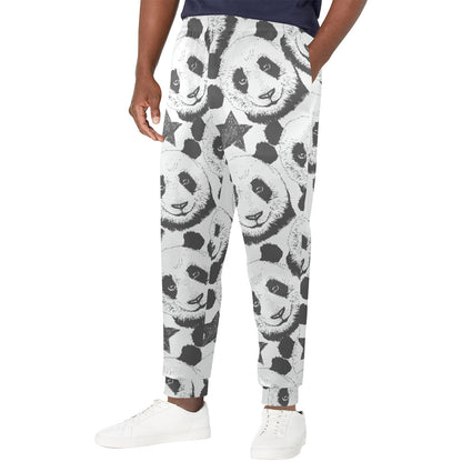 Panda Pattern Print Design A02 Men's Casual Track Pants