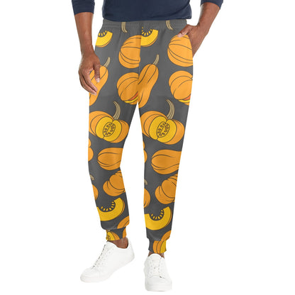 Pumpkin Pattern Print Design A03 Men's Casual Track Pants
