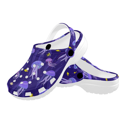 Jellyfish Style Print Unisex Clogs Shoes
