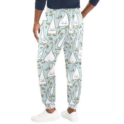 Goose Pattern Print Design 03 Men's Casual Track Pants