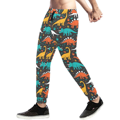 dinosaur Design Print Pattern JJ0102 Men's Sweatpants