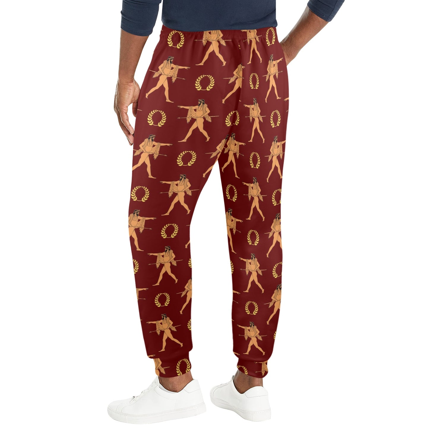 Ancient Greek Print Design LKS307 Men's Casual Track Pants