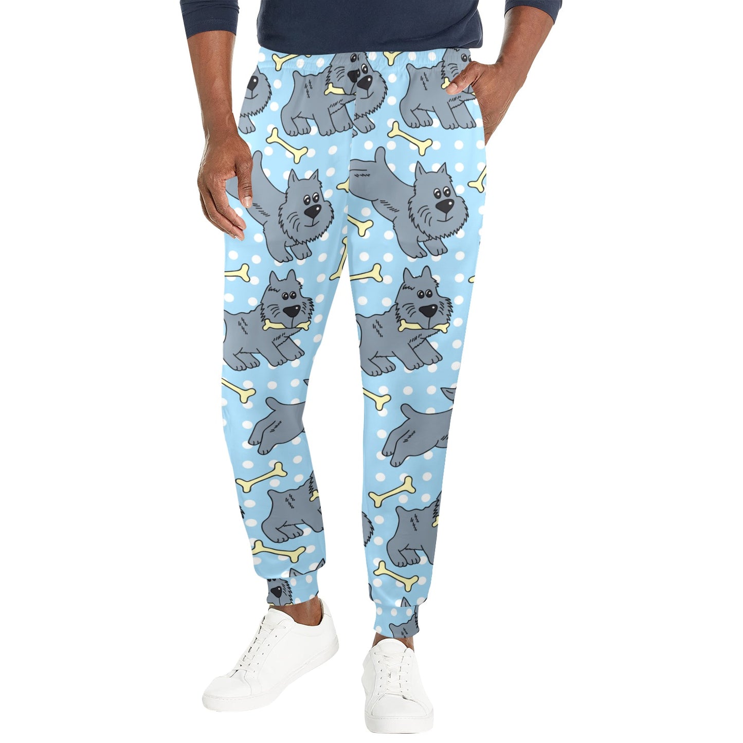 Schnauzers Pattern Print Design A02 Men's Casual Track Pants