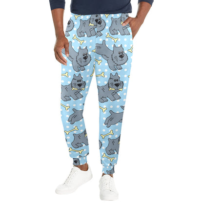 Schnauzers Pattern Print Design A02 Men's Casual Track Pants