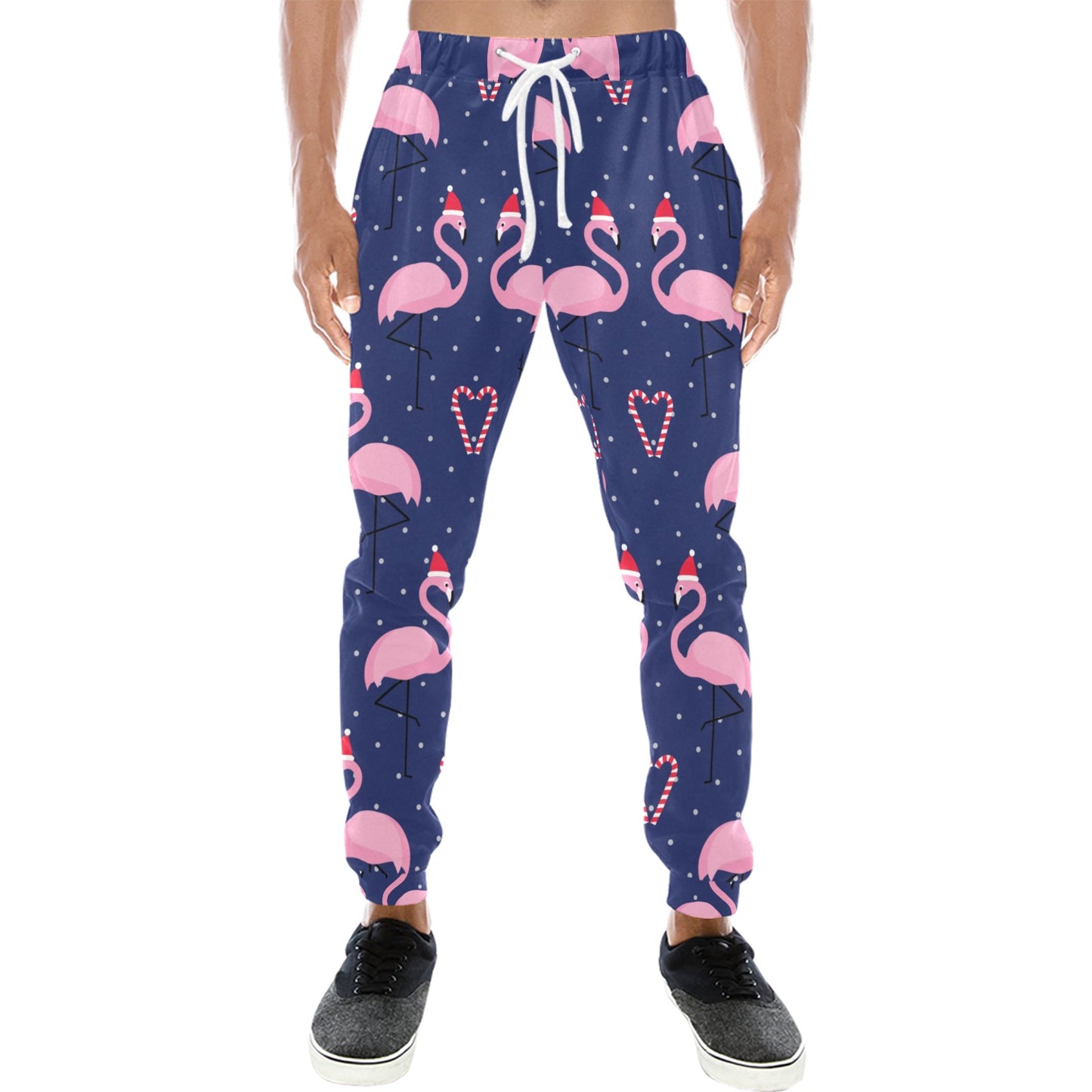 Flamingo Christmas Men's Sweatpants