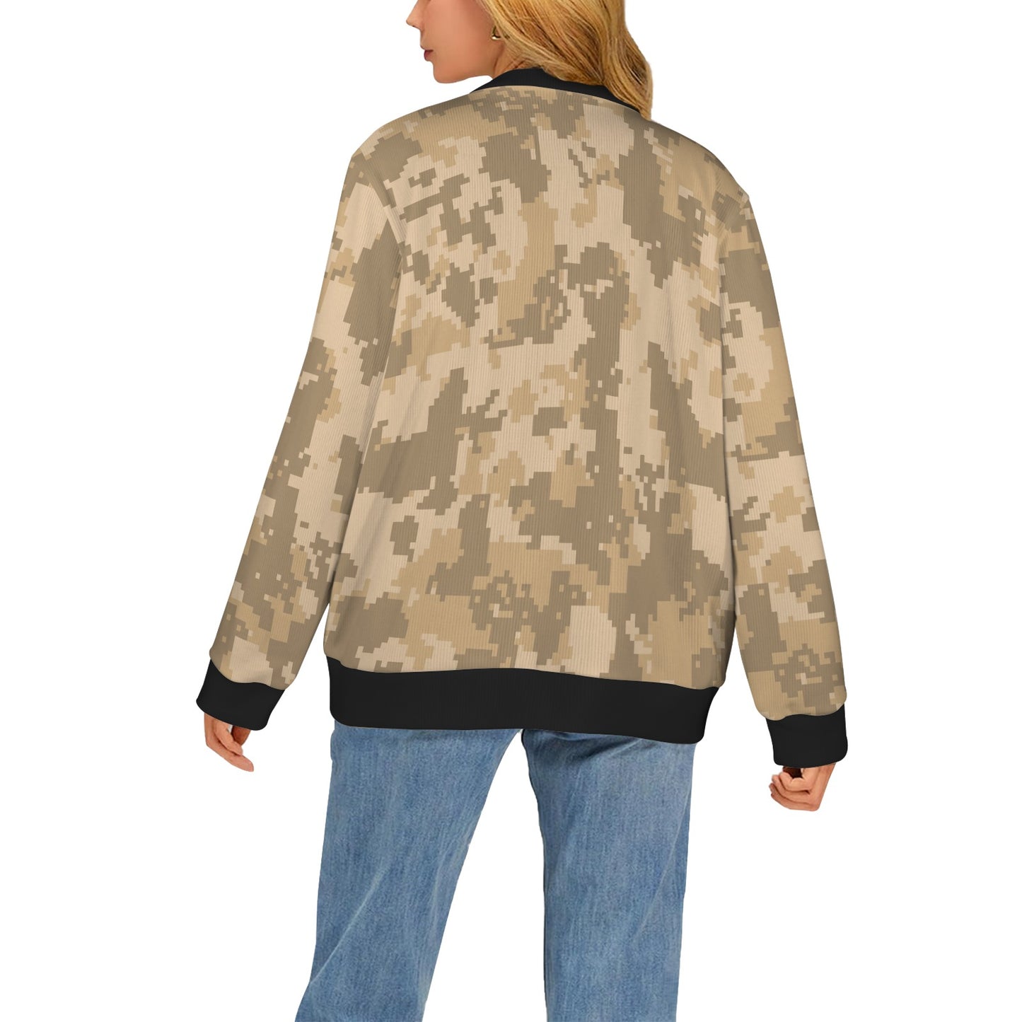 ACU Digital Desert Camouflage Women's Cardigan