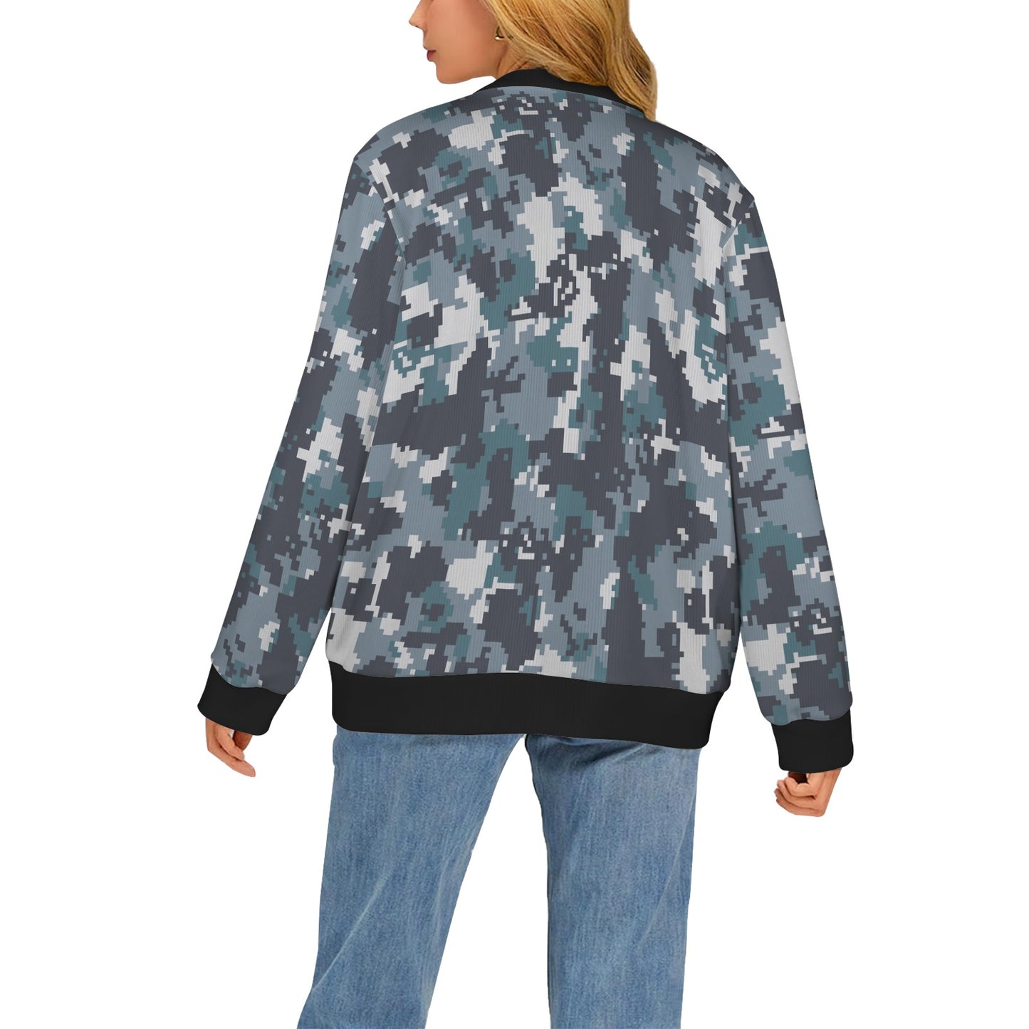 ACU Digital Urban Camouflage Women's Cardigan