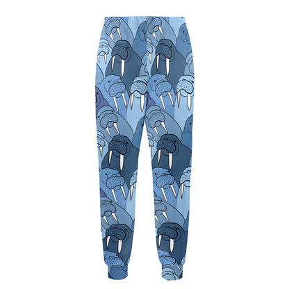 Walrus Pattern Print Design 01 Men's Casual Track Pants