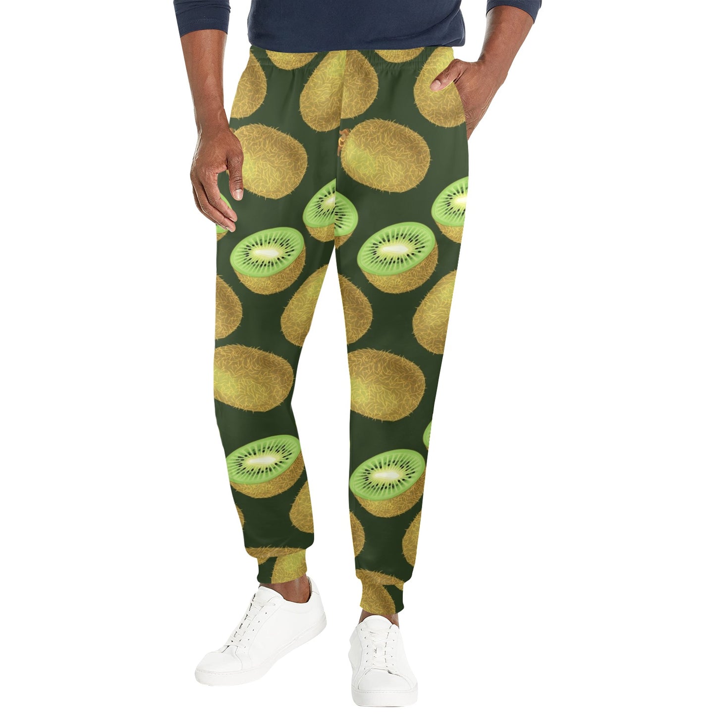 Kiwi Pattern Print Design KW04 Men's Casual Track Pants