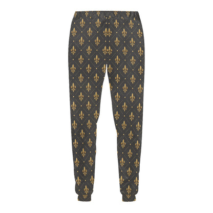 Fleur De Lis Print Design LKS402 Men's Sweatpants