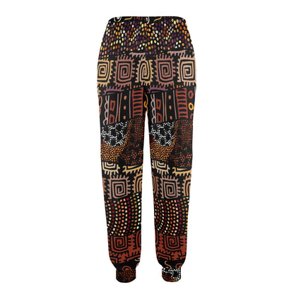 African Pattern Print Design 07 Women's Casual Track Pants