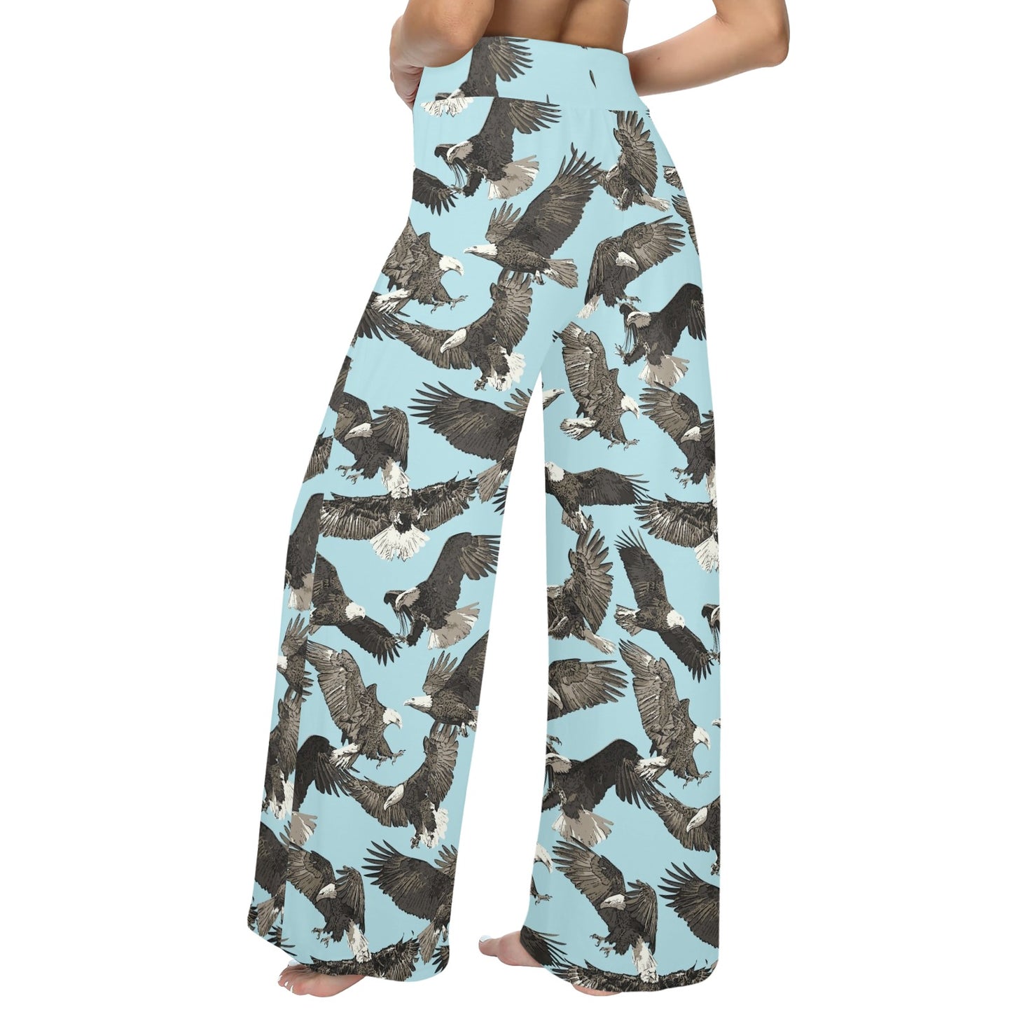 eagles Design Print Pattern JJ0154 Women's Wide Leg Lounge Pants