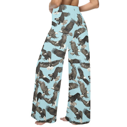 eagles Design Print Pattern JJ0154 Women's Wide Leg Lounge Pants