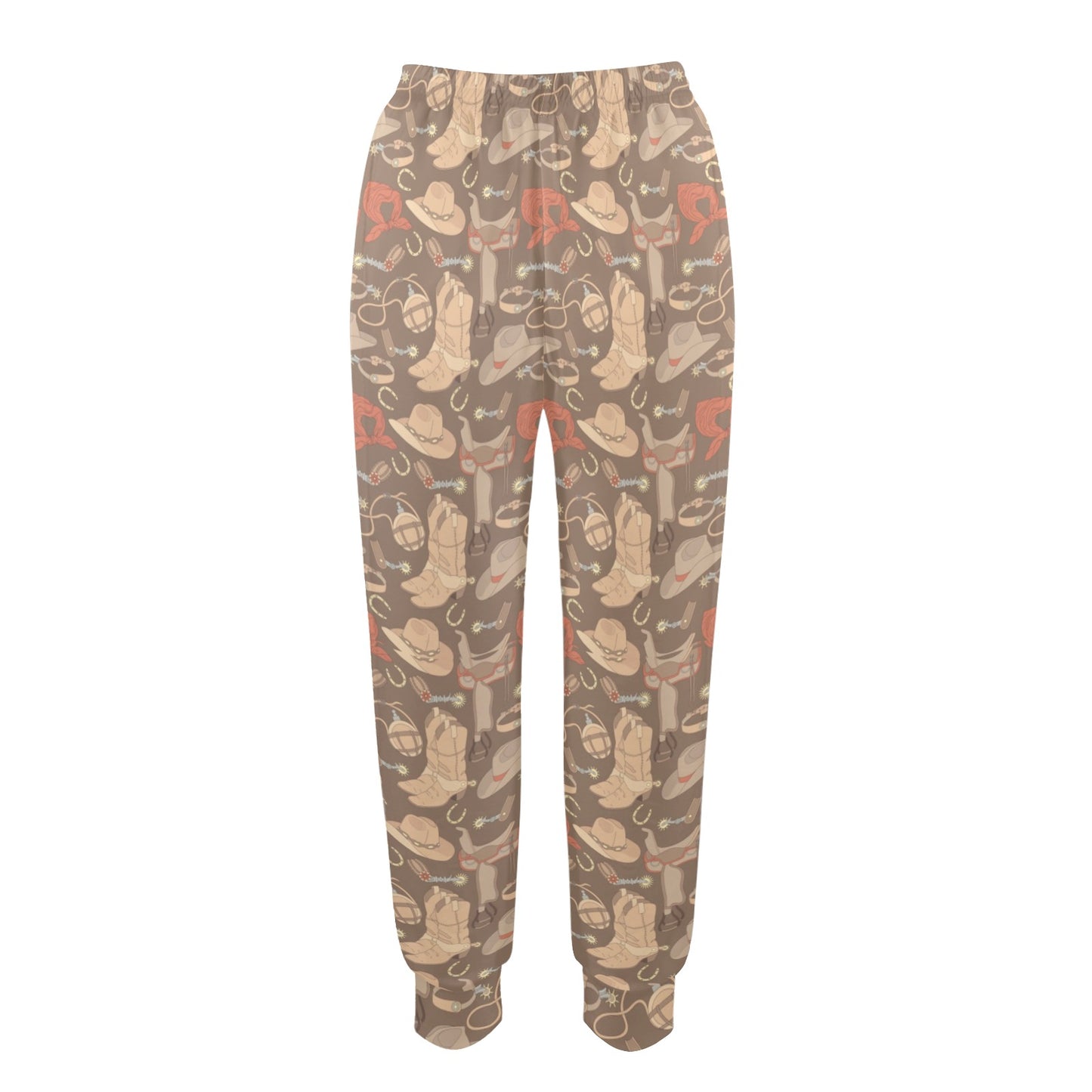 Cowboy Pattern Print Design 02 Women's Casual Track Pants