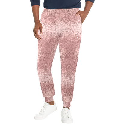 foil pink Design Print Pattern JJ0196 Men's Casual Track Pants