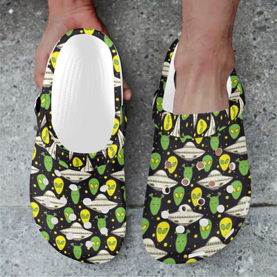 Alien UFO Pattern Unisex Clogs Shoes