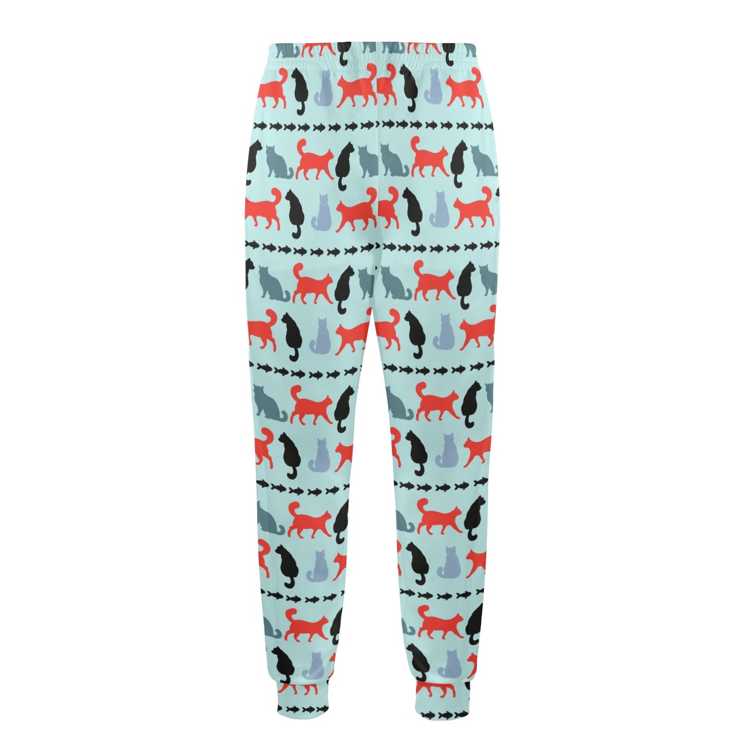 Kitten Design Print Pattern JJ0359 Men's Casual Track Pants