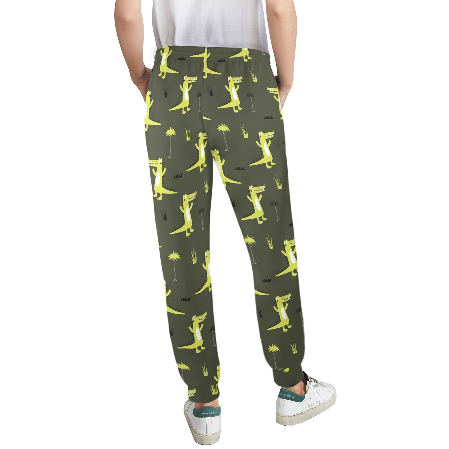 Alligator Pattern Print Design 05 Women's Casual Track Pants