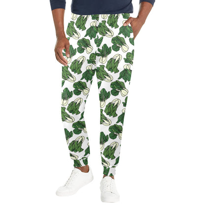 Bok Choy Pattern Print Design 02 Men's Casual Track Pants