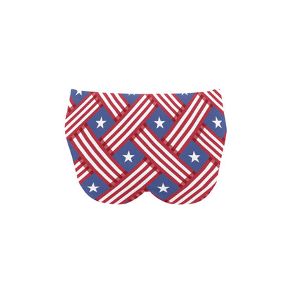 American flag Pattern Men's Swimming Briefs