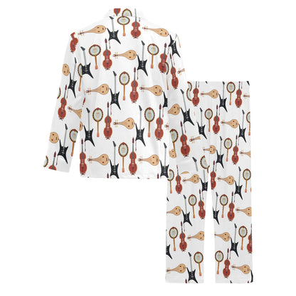 Banjo Print Design LKS403 Men's Long Pajama Set