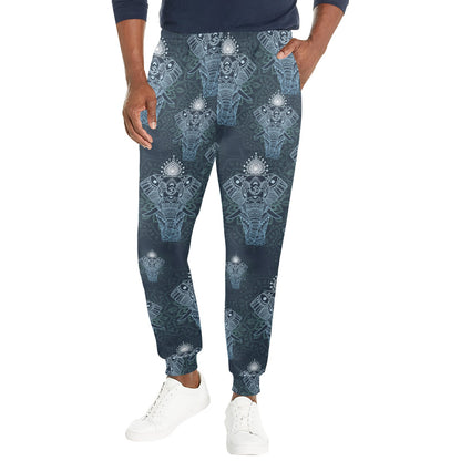 Elephant Mandala Men's Casual Track Pants