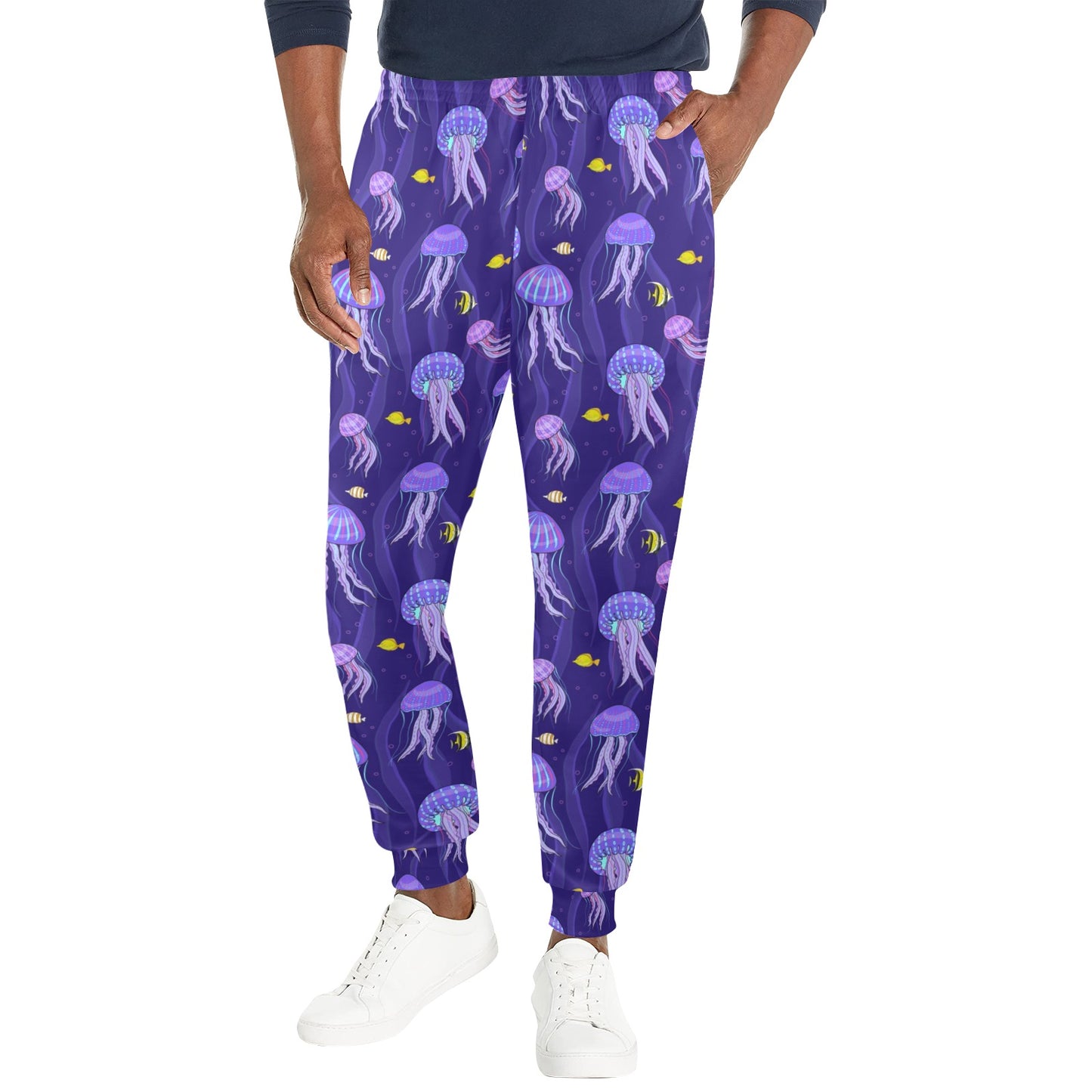 Jellyfish Style Print Men's Casual Track Pants