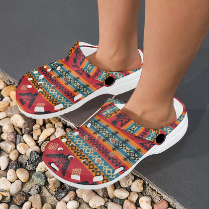 Eagles Native American Design Unisex Clogs Shoes