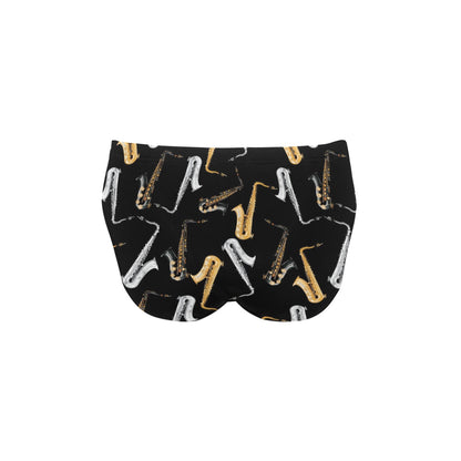 Saxophone Pattern Print Design 01 Men's Swimming Briefs