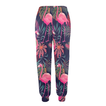 Flamingo Tropical Pattern Women's Casual Track Pants