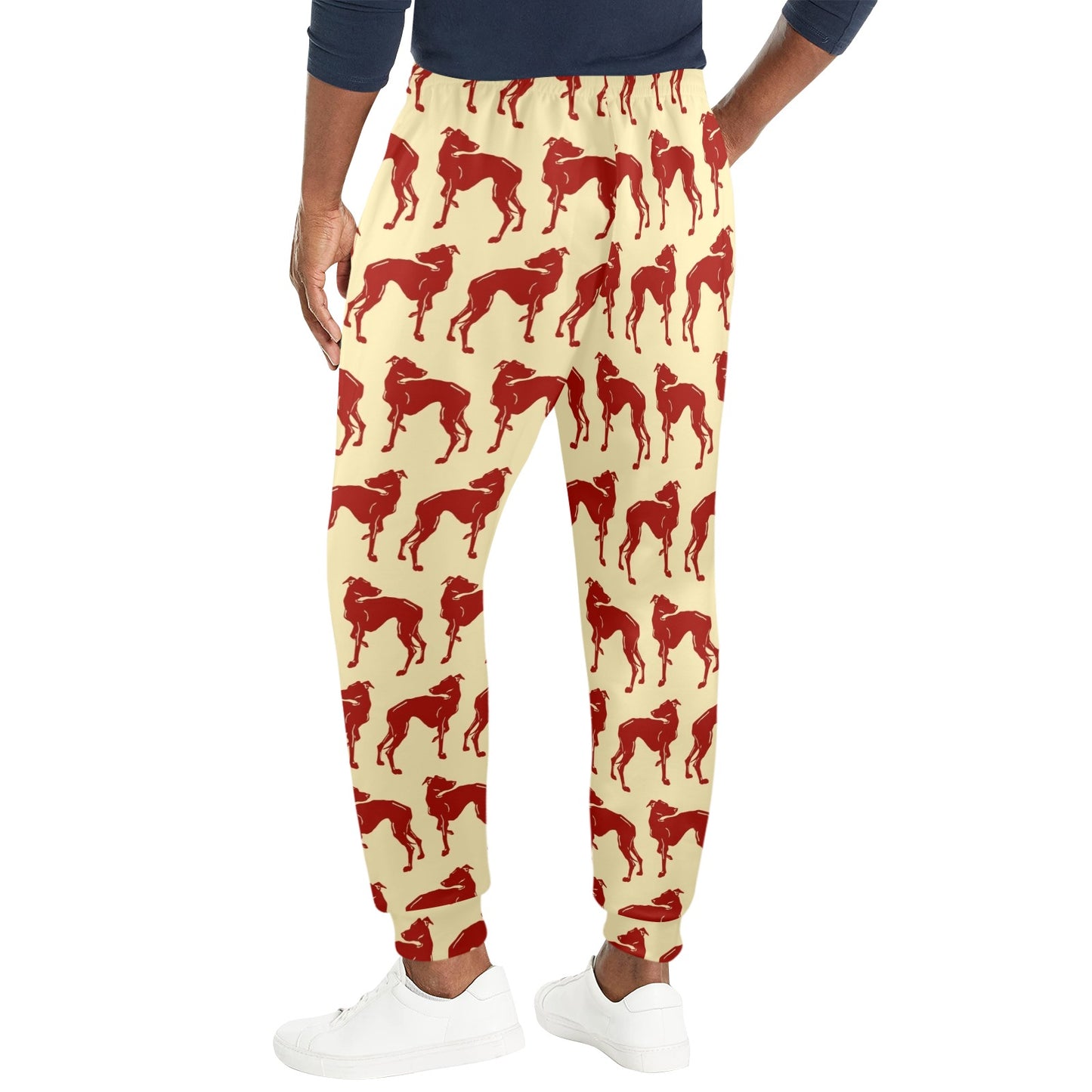 Greyhounds Design Print Pattern JJ0294 Men's Casual Track Pants
