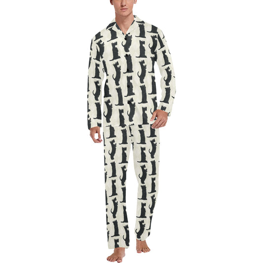 Scottish Terriers Print Design LKS309 Men's Long Pajama Set