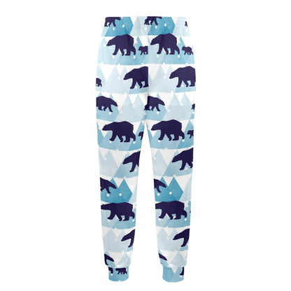 Bear Pattern Print Design BE01 Men's Casual Track Pants