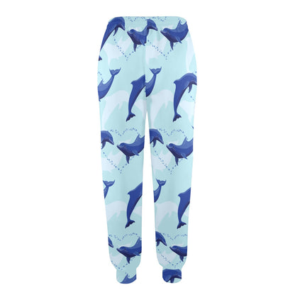 Dolphin Heart Pattern Women's Casual Track Pants