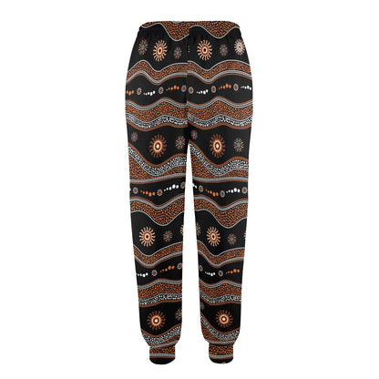 Aboriginal Print Design LKS404 Women's Casual Track Pants