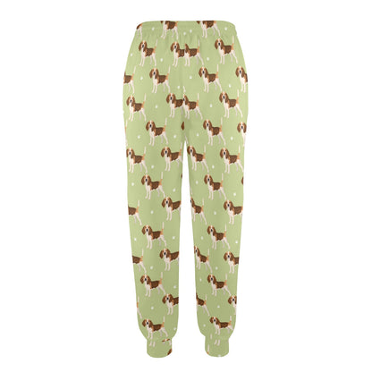 Beagle Pattern Print Design 07 Women's Casual Track Pants