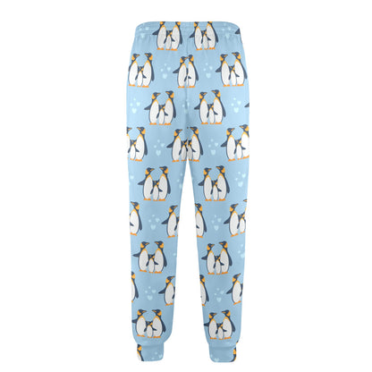Penguin Pattern Print Design A04 Men's Casual Track Pants
